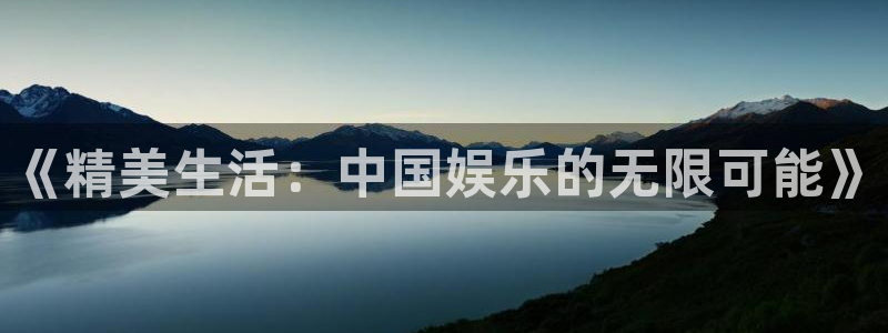 泰达娱乐下载官网入口在哪：《精美生活：中国娱乐的无限可能》